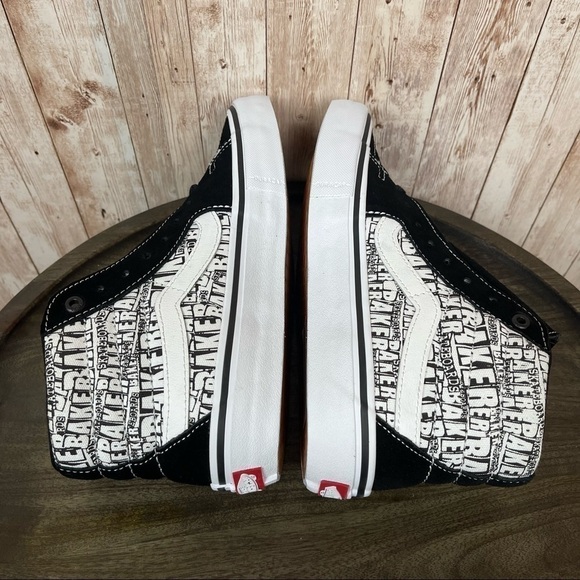 Vans X Baker Sk8-Hi Pro High Top Sneaker Size 8 Women - Picture 7 of 10